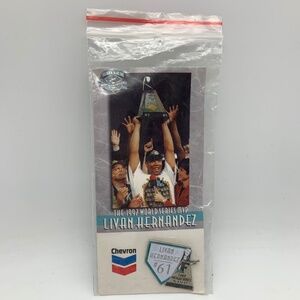 Vintage Florida Marlins Livan Hernandez #61 1997 World Series MVP MLB Pin